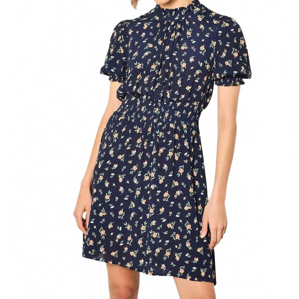 NEW APRICOT women's floating ditsy dress in navy floral